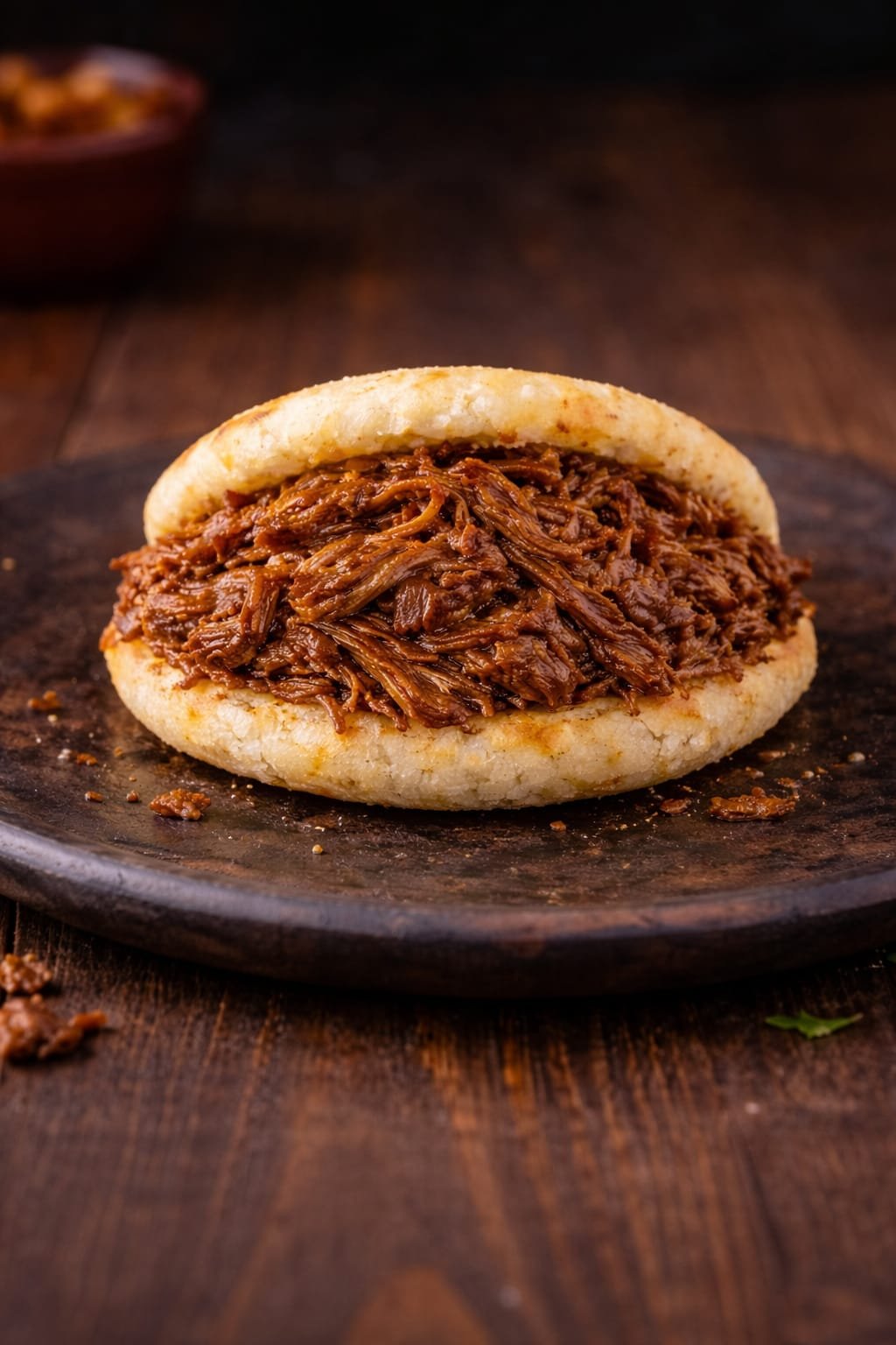 Arepa solo carne